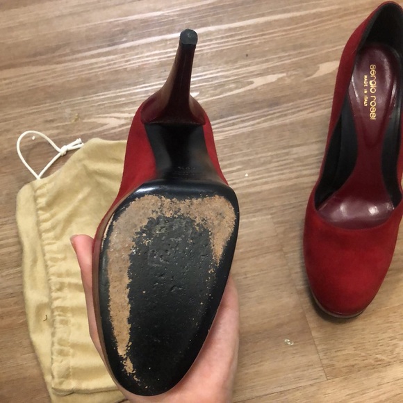 Sergio Rossi made in Italy red heels - Picture 8 of 9